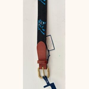 Carolina Panthers Needlepoint Belt NWT Smathers & Branson